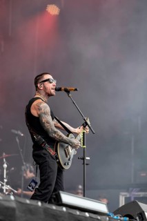 Daniel Danny Murillo, rapper from Hollywood Undead live at Rock im Park on Zeppelin Field in
