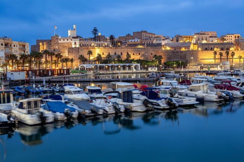 The Maritime Royal Club has a great view of the Old city of Melilla, North Africa