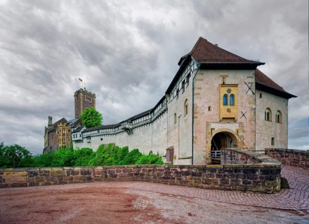 The Wartburg, castle in the Thuringian Forest, UNESCO World Heritage, Eisenach, Thuringia, Germany