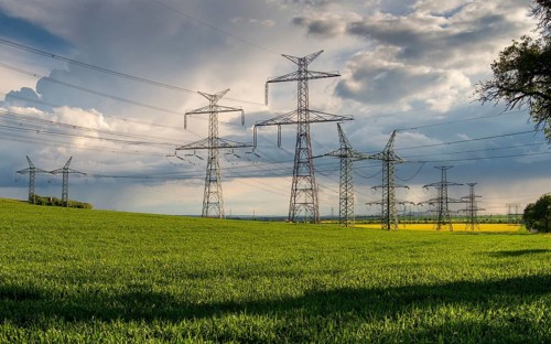 Czech Republic, Czech Republic, cultivated landscape, overhead line, high-voltage power line,