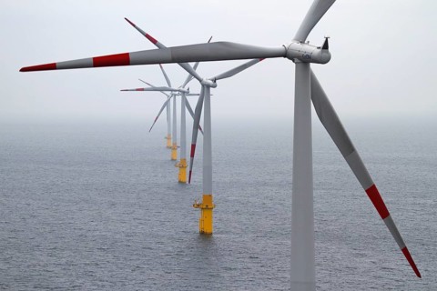 Offshore wind turbines, Ostsee-Mecklenburg-Vorpommern, Germany