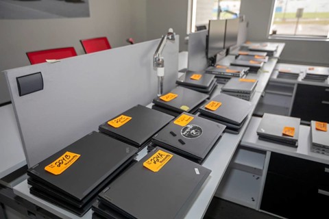 Oak Park, Michigan USA - 11 May 2026 - The remaining assets of Bollinger Motors are prepared for