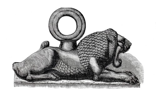 Bronze lionweight from the palace of the Assyrian King Sargon II in present-day Iraq. The figure