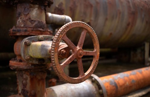 Detailed view, handwheel on a pump, museum, Geevor Tin Mine, tin mine, mining, Pendeen, Trewellard