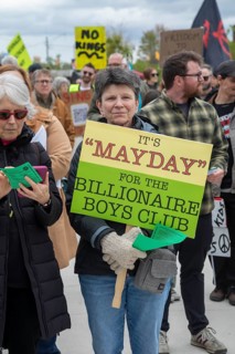 Detroit, Michigan USA - 1 May 2026 - The labor movement and supporters held a May Day rally,
