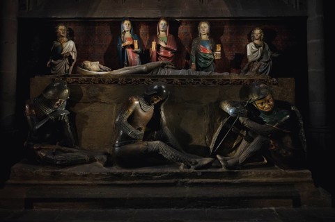 Interior view of the Holy Sepulchre in the Choir Chapel, Choir Room, Heilig-Kreuz-Münster, Gmünder