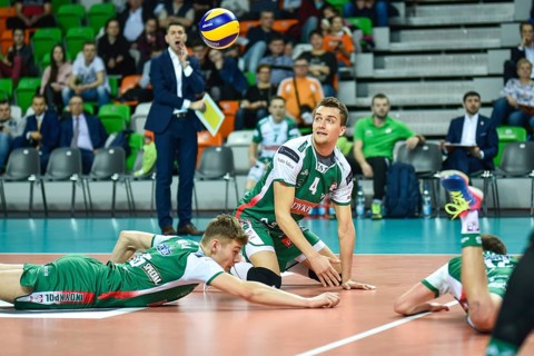 LUBIN, POLAND - MARCH 3, 2019: Men's Volleyball Polish PlusLiga match Cuprum Lubin - Indykpol AZS