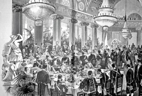 A festive dinner held as part of the anniversary celebrations at the Royal Pleasure Palace of