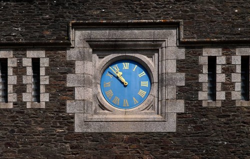 Clock, Clock Tower, Fortress, Pendennis Castle, Fort, Castle, Falmouth, Cornwall, England, Great