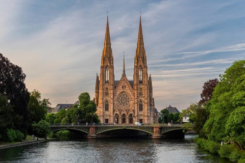 St. Paul Church, St. Paul's Church, Ill, Wasser, Strasbourg, Alsace, France