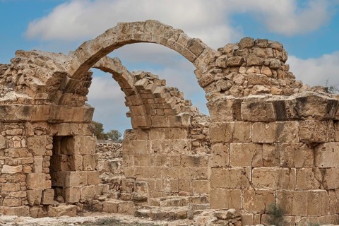 Saranda Kolone Castle, Kato Paphos Archaeological Park, Cyprus