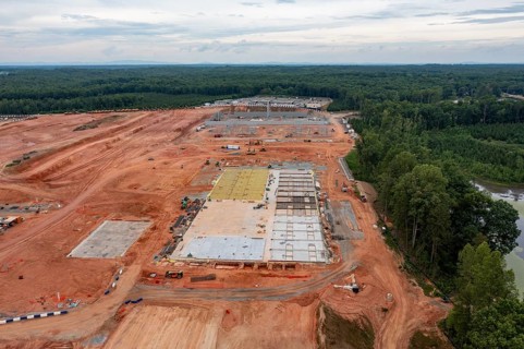 Louisa, Virginia - Amazon Web Services is building the Northeast Creek Technology Campus, a