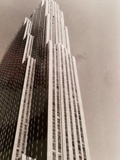 Rockefeller Center, New York, Manhattan, skyscraper, skyscraper, abstract, perspective, a towering