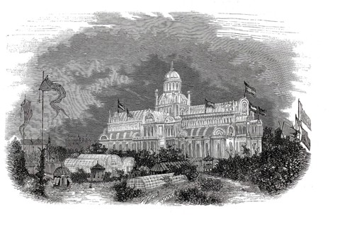 Paleis voor Volksvlijt, Palace for Volksvlijt, on Frederiksplein in Amsterdam, often referred to as