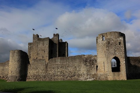 Dunmoe Castle in Navan, An Uaimh, a town in County Meath in Ireland