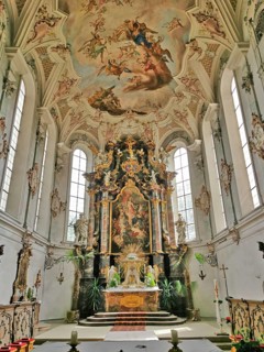 Mönchsdeggingen Abbey, former monastery of the Mariannhill Missionaries, near Nördlingen on