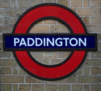 Sign, Paddington Subway Station, Underground, Tube, Public Transport, London, England, United