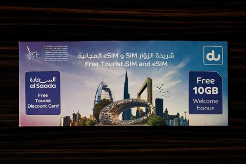 Free tourist sim and eSIM, Dubai, United Arab Emirates, UAE