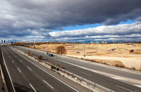 Formula one race track under construction for the next Grand Prix of Madrid next September 2026 in