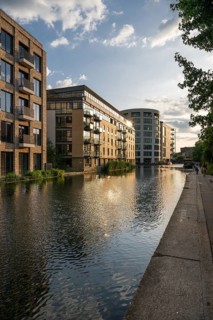 Office and commercial building, Regent's Canal, Camden Town, London, England, Great Britain, Great