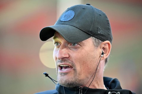 Coach coach Alexander Blessin FC St. Pauli portrait soccer Bundesliga, Voith-Arena, Heidenheim,