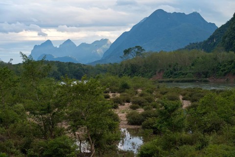 Mountains near the village of Muang Ngoi on the Nam Ou River, Phongsali Province, Laos