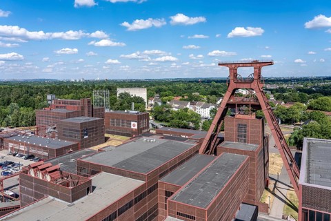 Zollverein colliery, Doppelbock conveyor frame from shaft 12, Wipperhalle, UNESCO World Heritage