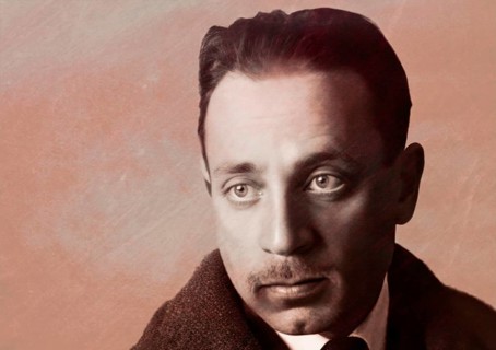 Portrait of Rainer Maria Rilke, 1875 – 1926, Austrian poet and novelist, digitally edited