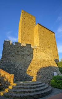 Castle Tower houses the museum about Leonardo Da Vinci, Vinci, metropolitan city of Florence, Italy