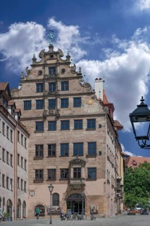 City Museum Fembohaus, was a historic merchant house built 1591—1596, Burgstraße 15, Nuremberg,