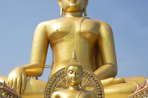 Largest Buddha statue in Thailand (Luang Pho Yai: the statue shows Buddha in the so-called