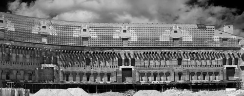 Detailed view of the Congress Hall in the courtyard, unfinished National Socialist monumental