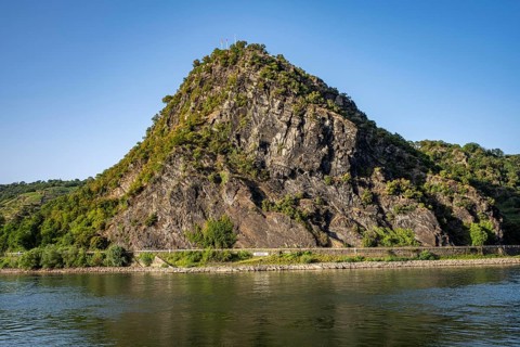 Loreley Felsen, Rheingau, UNESCO World Heritage Upper Middle Rhine Valley, near St. Goarshausen,