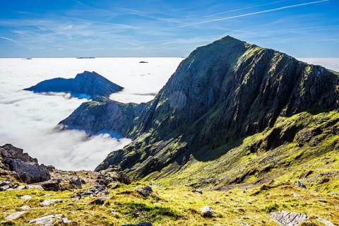 Snowdon Massif, Snowdon Range, Snowdonia, North Wales, UK