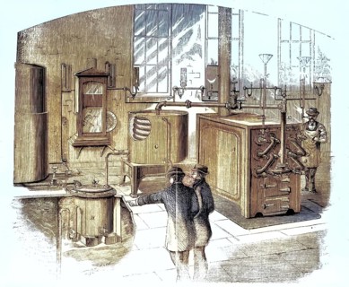 Eichholz systems, a specific system patented in the 19th century for the production of portable