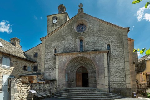 Saint Chely-d'Aubrac, Aubrac Regional Natural Park, Saint Eloi Church, Aveyron department,