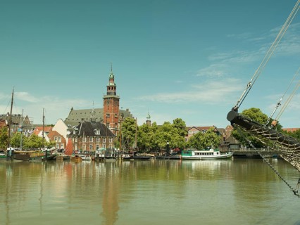 Museumshafen Leer, Altstadt Leer, Waage Leer, Historic Town Hall Leer, Port City, East Frisia,