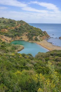 Sulphurous lake Laghetto di Terra Nera, Porto Azzurro, Province of Livorno, Italy