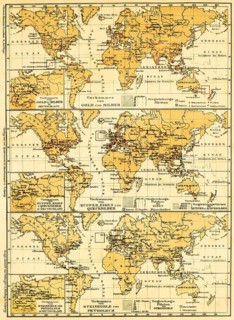 World maps of the continents with their mineral resources, detailed map of Germany, gold, silver,