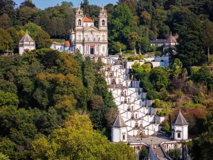 The Sanctuary of Bom Jesus do Monte is a Catholic shrine located in Braga, Portugal. This drone
