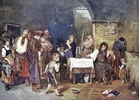 A convict's last day. The work shows the cell of a man sentenced to death the day in front of his