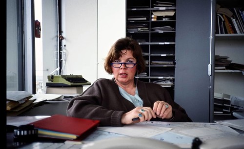 Christiane Gehner, head of Der Spiegel, in her office