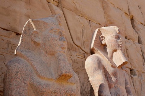 Statues at Karnak Temple, Luxor, Egypt