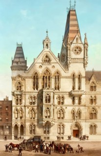 The Congregational Memorial Hall in Farringdon Street, London, England, Europe, 19th century