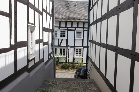 Historic town centre, Alter Flecken, Freudenberg, Siegerland region, North Rhine-Westphalia,