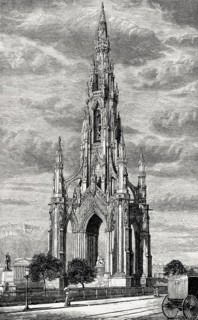 The Scott Monument, Edinburgh, Scotland, 19th century