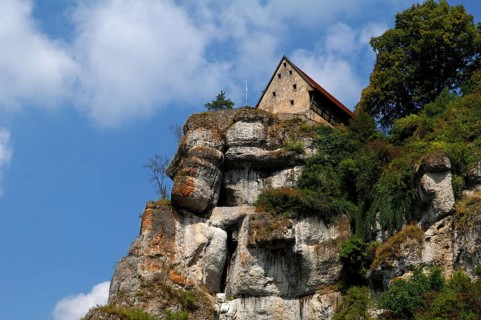 Pottenstein Castle on a rock in Franconian Switzerland, Burgstraße 13, Pottenstein, Upper