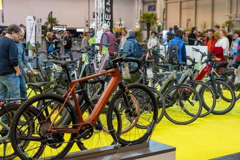 Fahrrad Essen, public fair in the halls of Messe Essen, retailers and manufacturers show everything