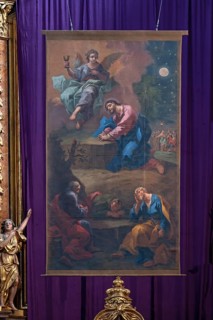 Lenten cloth, dated 1782 by Bartolomeo Altomonte, Carmelite Church, Landstraße 33, Linz, Austria