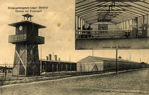 Ohrdruf prisoner of war camp in Thuringia during the First World War, Thuringia, Germany, authentic